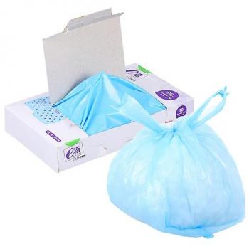 Bolsa desechable para pañales con aroma azul, 90 piezas, tamaño 37x30 cm