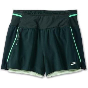 Shorts deportivos Brooks High Point 3 2-en-1 2.0 for women (green)