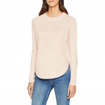 Vero Moda Vmami Surf Curve LS O-Neck Blouse, suéter para Mujer, Rosa Sepia Rose, Talla 38