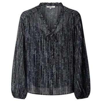 Pepe Jeans Blusa Long Sleeve Azul con Detalles Metálicos