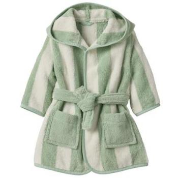 Coton Recyclé VertBauDet – Peignoir Bébé Rayé Capsule Personnalisée