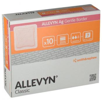 Allevyn Ag Gentle Border Verband 7,5x7,5 cm