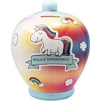 Salvadanai di Unicorno in Terra Cotta Nulla e' Impossibile