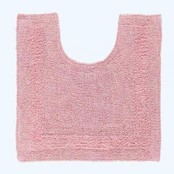 Tapis de Contour WC en Coton, 50 X 55 Cm – Rose Poudré