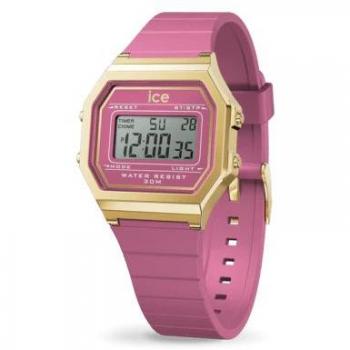 Reloj Ice Retro Violeta‑Dorado Digital para Mujer – 022051