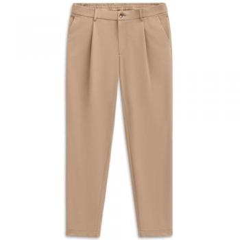Bugatti Herrenbundfaltenhose Tapered Fit – Beige, 32/32, FlexCity