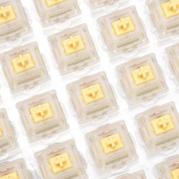 Interrupteur Gateron CAP V2 Jaune Laiteux 3 Broches RGB Linéaire 63g