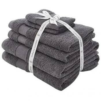 Charcoal Grey Anti-Bacterial Towel Set