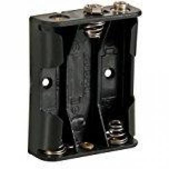Batterijhouder voor 3 x AA-cel (voor batterijclips)