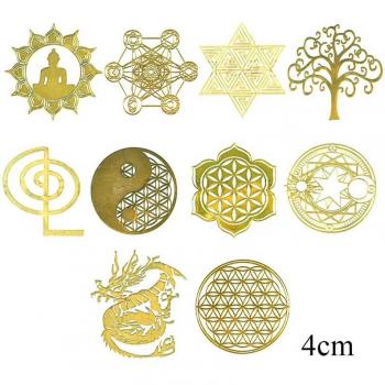 7 Chakra Energy Tower Orgonite Stickers