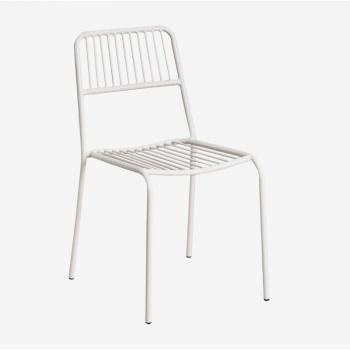 Elton Gardenia Stapelstuhl, weiß – ideal für kleine Essbereiche