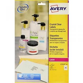Avery Self Adhesive Clear Mini Organising Return Address Labels