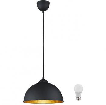 Faro a LED RL 7W sospeso, design metallico nero