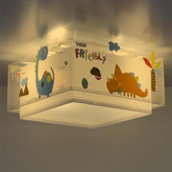 Bunte Dinos Deckenlampe für Kinder