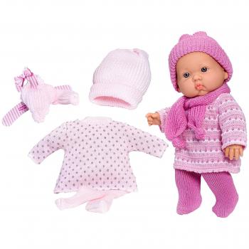 Bambolotto Rosa Toys con Trousseau di abiti