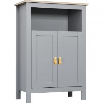 Armario Auxiliar de Baño Kleankin 2 Puertas 85x59x30 cm