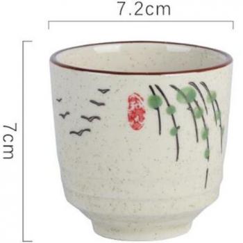 2Pcs Hand Painted Japanese Tea Cups
