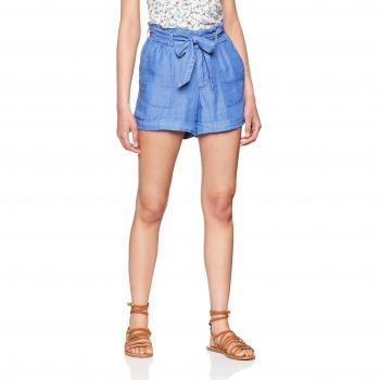 TOM TAILOR Denim Damen Chambray Shorts, Blau, Größe S
