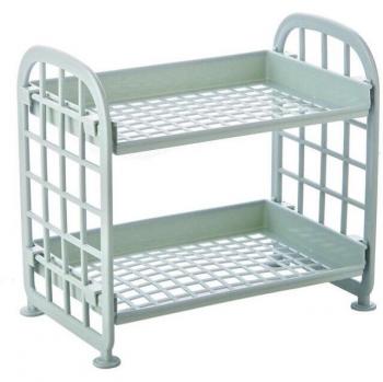 Estante de Cocina y Baño de Plástico con 2 Niveles