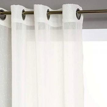 Rayures d'Atmosphera Voilage Ivoire 140 x 240 cm