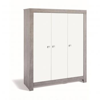 Schardt Kleiderschrank Nordic Driftwood 3-türig Weiss