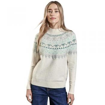 Pull Femme Norvégien Street One Blanc