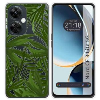 Funda Silicona Transparente con Dibujos Jungla Oneplus Nord CE 3 Lite 5G