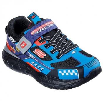 Blue-Red Skechers Kids' Track Sneakers – Size 13.5, Washable