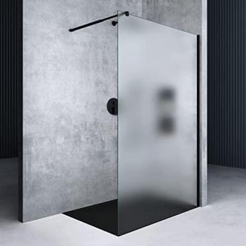 Pare-douche rectangulaire 120x200 cm – verre trempé 8 mm, stabilisateur, Nano Easy Clean