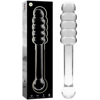 Ibiza Nebula N°20 – Gode 20,5 × 3 cm en verre borosilicate clair