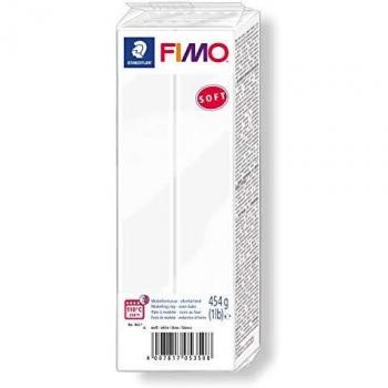 Fimo Soft Modelling Clay Block, White, 454g