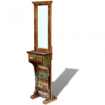 Hall Mirror Solid Reclaimed Wood 47x23x180 cm Vidaxl