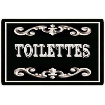 Plaque Indication Toilettes