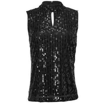 Comma Blusentop Glitzerbluse