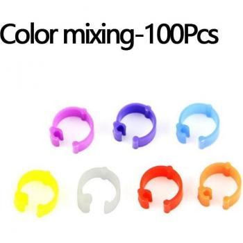 Anneaux Clip 8mmx7mm – Collection 10 Tons pour Oiseaux