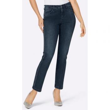 Bequeme Stretch-Jeans in Dunkelblau