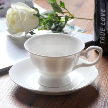 Plain White Bone China Coffee Mug 220ML