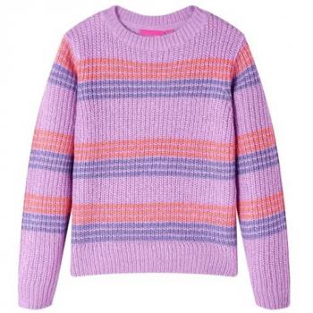 VidaXL Kinderpullover mit Lila-Rosa Streifen 128