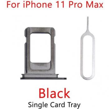 Adaptateur de carte SIM Nano pour iPhone 11 Pro Max, pièce de rechange, gris