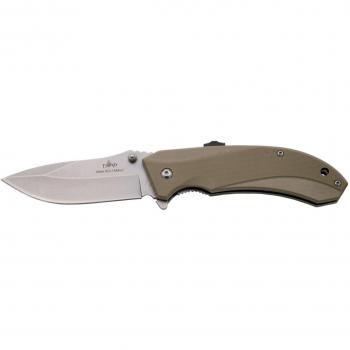 Navaja THIRDFirst K1904TN Camel y Verde, Hoja White Stone Washed