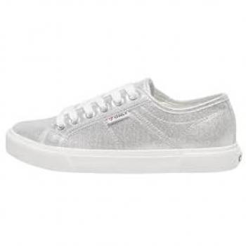 ONLY Low Top Sneakers Nicola 15318574 in silberner Ausführung