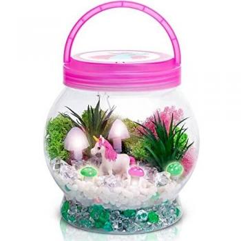 Sparkling Unicorn Mini Terrarium with Lights