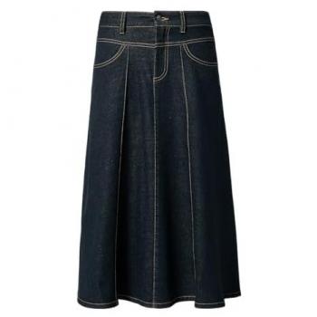 COMMA Dunkelblauer Jeansrock für Damen, Größe 42