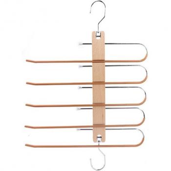 Soporte de madera para bufandas