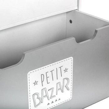 Libreria grigia per bambini H70cm con rotelle Atmosphera