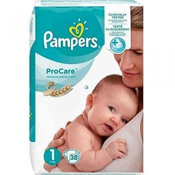 Pampers Procare 38 Couches Größe 1 (2-5 kg)