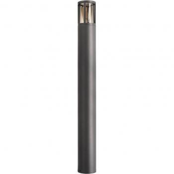 Lampione Facado II E27 100cm impermeabile grigio scuro diffusore fume