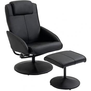 Sillón otomana negro HOMCOM 71 x 78 x 101 cm