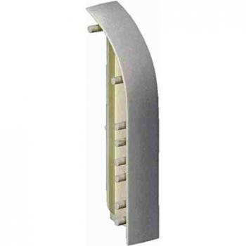 Plinthe électrique 75085, extrémité droite, finition blanche
