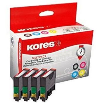 Kores Tintenpatrone kompatibel mit Epson T1291, 92, 93, 94 schwarz/cya
